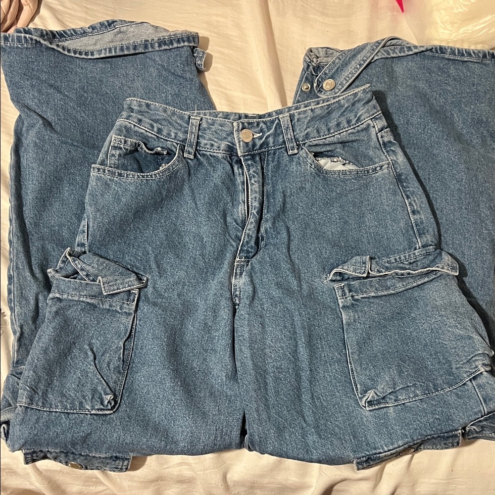 Forever 21 Blue High Rise baggy Women Jeans